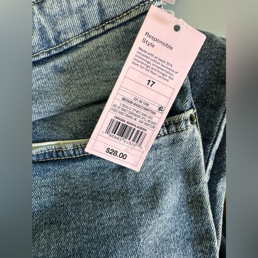 Women's High-Rise 90's Relaxed Slashed Straight Jeans Wild Fable readdescription - Picture 11 of 11